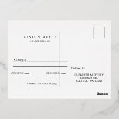 Carte Postale D'invitation À Feuilles D'aluminium Pampas en terre cuite rustique Boho Pampas Arched  (Verso)