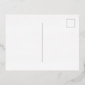 Carte Postale D'invitation À Feuilles D'aluminium Printemps mariage Rose or (Verso)