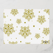 CARTE POSTALE D'INVITATION À FEUILLES D'ALUMINIUM ROSE OR ENTREPRISE CHRISTAMS PARTY FOIL (Verso)