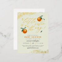 Vert tendance Un Baby shower Orange Un Peu Cutie