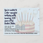 Carte postale d'invitation à la grande fête des 25 (Dos)