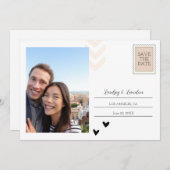 Carte postale d'invitation à sauver la date - Mign (Devant / Derrière)