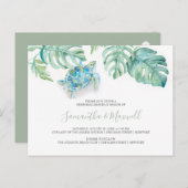 Carte postale d'invitation à un dîner de répétitio (Devant / Derrière)