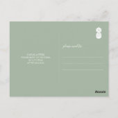 Carte postale d'invitation à un dîner de répétitio (Dos)