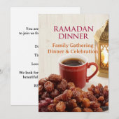 Carte postale d'invitation à un dîner moyen-orient (Devant / Derrière)