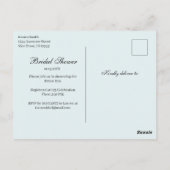 Carte postale d'invitation à un enterrement de vie (Dos)