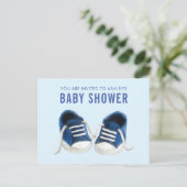 Carte postale d'invitation à une baby shower pour  (Debout devant)