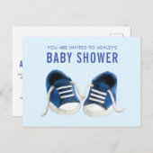 Carte postale d'invitation à une baby shower pour  (Devant / Derrière)