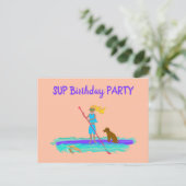 Carte postale d'invitation à une fête d'anniversai (Debout devant)
