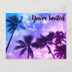 Carte postale d'invitation à une fête d'anniversai