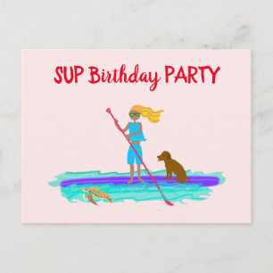 Carte postale d'invitation à une fête d'anniversai