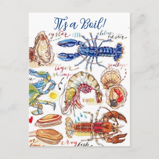 Carte postale d'invitation à une fête de cuisson d (Devant)