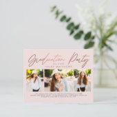 Carte postale d'invitation à une fête de remise de (Debout devant)