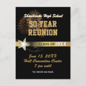 Carte postale d'invitation au 50e anniversaire de  (Devant)