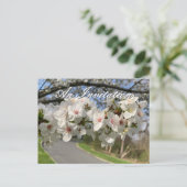 Carte postale d'invitation aux fleurs de mai (Debout devant)