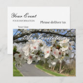 Carte postale d'invitation aux fleurs de mai (Devant / Derrière)