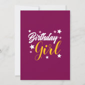 Carte postale d'invitation d'anniversaire (Dos)