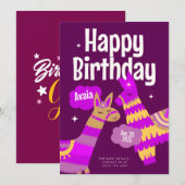 Carte postale d'invitation d'anniversaire (Devant / Derrière)