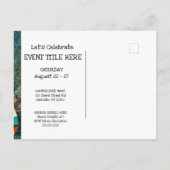 Carte postale d'invitation de camping (Dos)