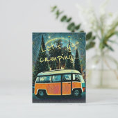 Carte postale d'invitation de camping (Debout devant)