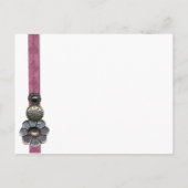 Carte postale d'invitation de fête des boutons (Dos)