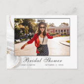 Carte postale d'invitation de fiançailles au style (Devant)