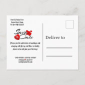 Carte postale d'invitation de mariage Elegant (Dos)