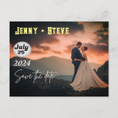 Carte postale d'invitation de mariage Elegant (Devant)