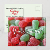 Carte postale d'invitation de Noël aux Gommeux Rou (Devant / Derrière)