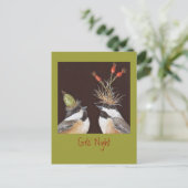 Carte postale d'invitation de nuit pour les filles (Debout devant)