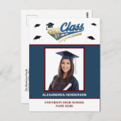 Carte postale d'invitation de photo de remise de d (Devant / Derrière)