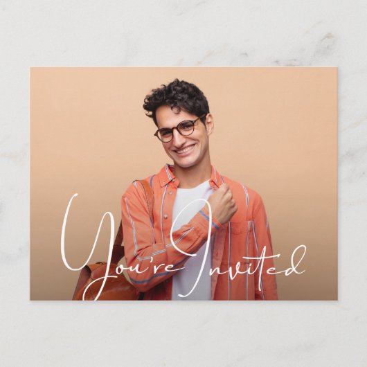 Carte postale d'invitation de remise de diplôme av (Devant)