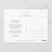 Carte postale d'invitation de remise de diplômes d (Dos)
