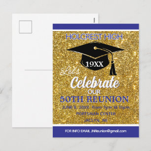 Carte postale d'invitation de réunion de classe qu
