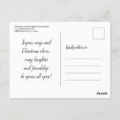 Carte postale d'invitation drôle pour une fête de (Dos)