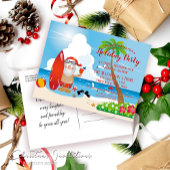 Carte postale d'invitation drôle pour une fête de