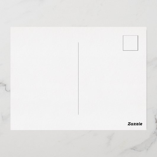 Carte postale d'invitation en aluminium (Verso)