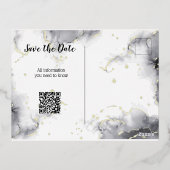 Carte postale d'invitation en aluminium à sauvegar (Verso)