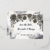 Carte postale d'invitation en aluminium à sauvegar (Recto/Verso)