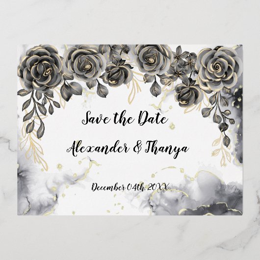 Carte postale d'invitation en aluminium à sauvegar (Recto)