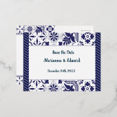 Carte postale d'invitation en aluminium 'Sauver la (Recto/Verso)