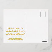 Carte postale d'invitation en feuille d'aluminium  (Verso)