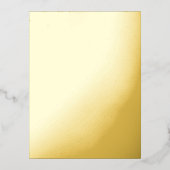 Carte postale d'invitation en feuille d'or personn (Recto)