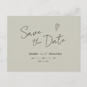 Carte postale d'invitation Enregistrer la date mod (Devant)