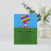 Carte postale d'invitation Lapin de Ballon #3 (Debout devant)