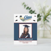 Carte postale d'invitation pour photos de remise d (Debout devant)