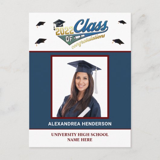 Carte postale d'invitation pour photos de remise d (Devant)