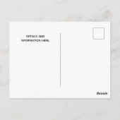 Carte postale d'invitation pour réunion de classe (Dos)