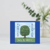 Carte postale d'invitation pour réunion de famille (Debout devant)