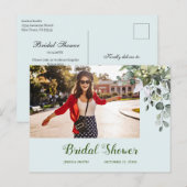 Carte postale d'invitation pour un enterrement de  (Devant / Derrière)